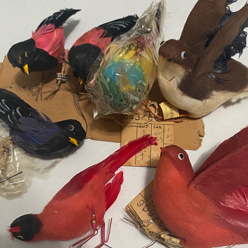 Colorful Decorative Bird Set of 7